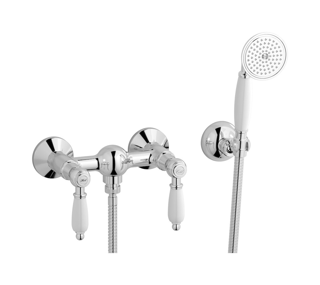 Встроенный смеситель для душа в комплекте с душевым гарнитуром. WE ARE IB hl350cc_2 Chrome Hermes
