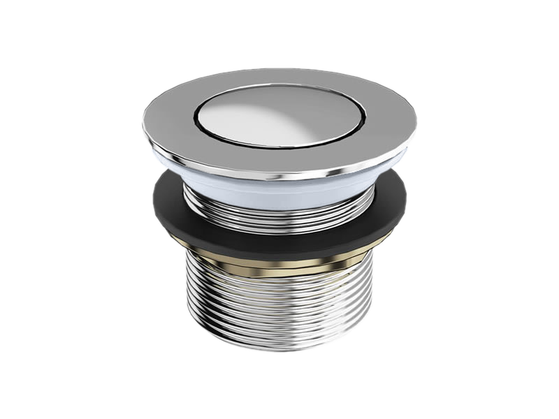 Burlington Слив для ванны Click-Clack без щелей, с хромированной крышкой Хром CW2 