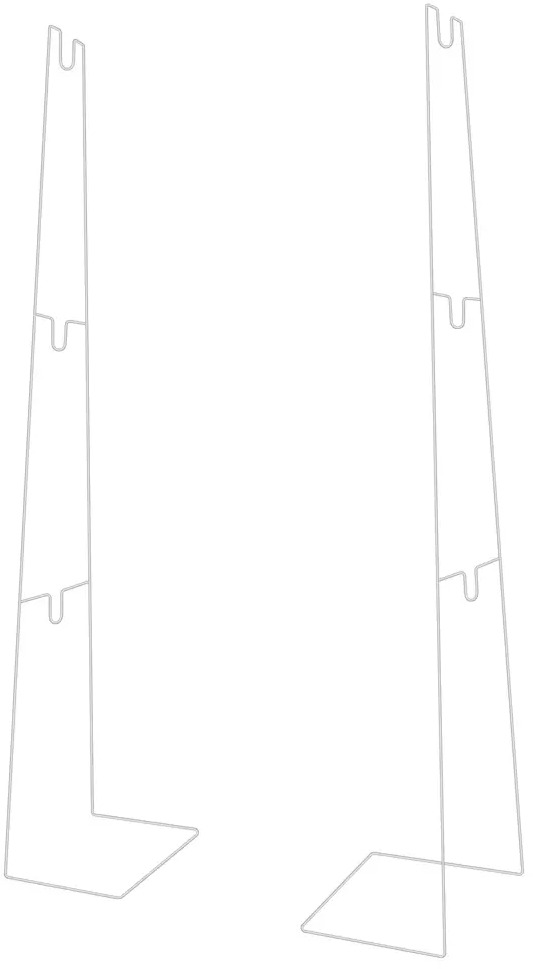 Santreyd — металлическая подставка для линейных светильников 20×91×11 см 86223646