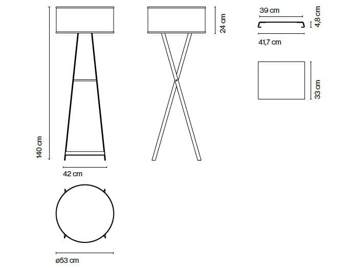 Напольная лампа с абажуром из ПЭТ Marset ARCH-00136105 - Вид №4