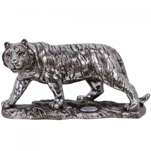22680 Крадущийся тигр (скульптура) Айс Античное серебро BOGACHO