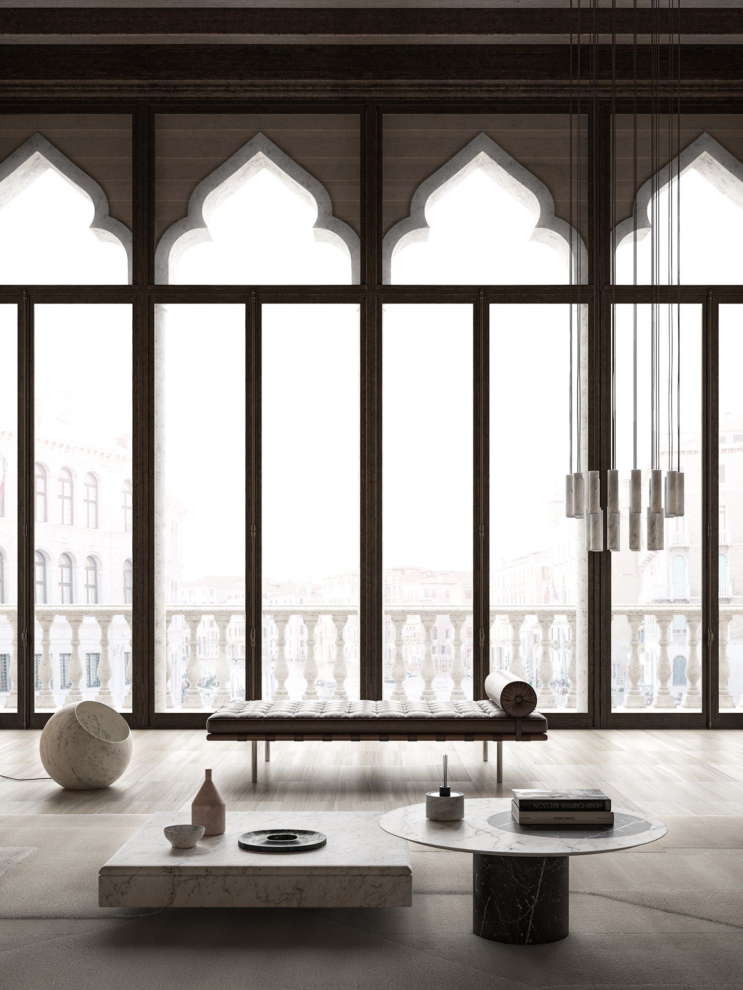 Каменный квадратный низкий журнальный столик Salvatori OMPHALOS ARCH-00118504 - Вид №3