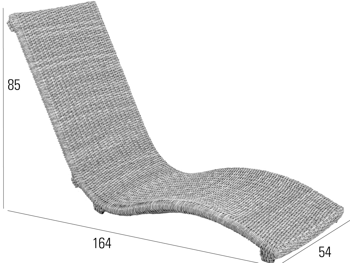 68.00.0874 Одноместный шезлонг Heaven Swing Twist oyster Mbm  - Вид №1