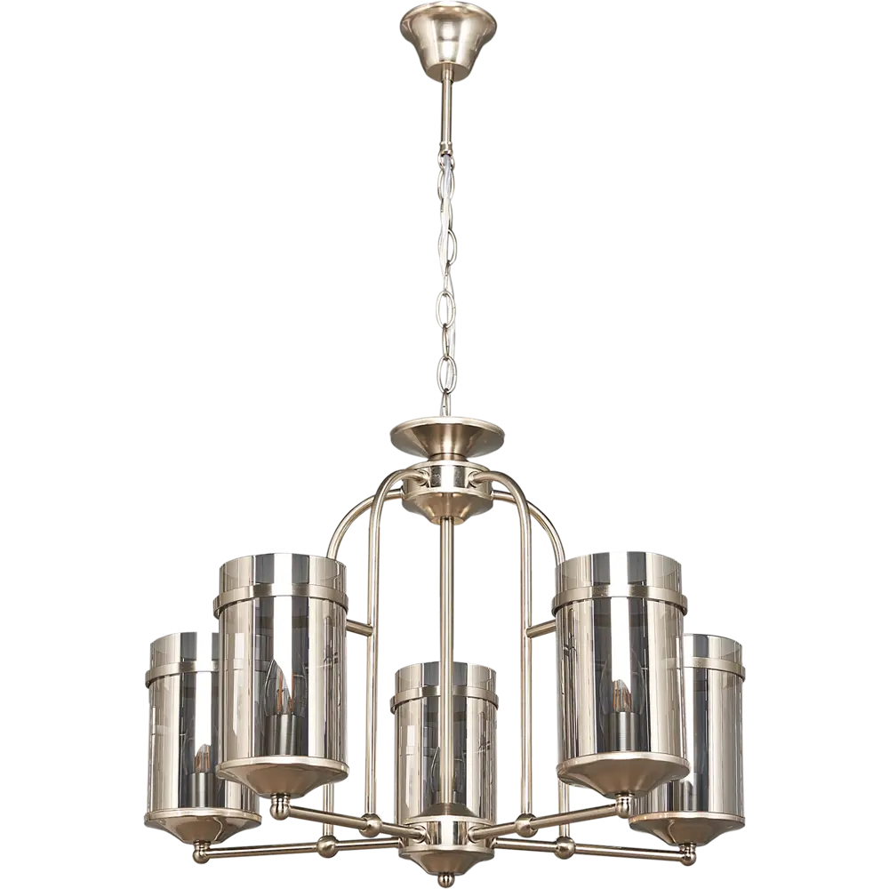 Люстра «Greta» 1267/5 E14X5X40 Вт, цвет никель 81966660 STLM-2132946 JLIGHT 
