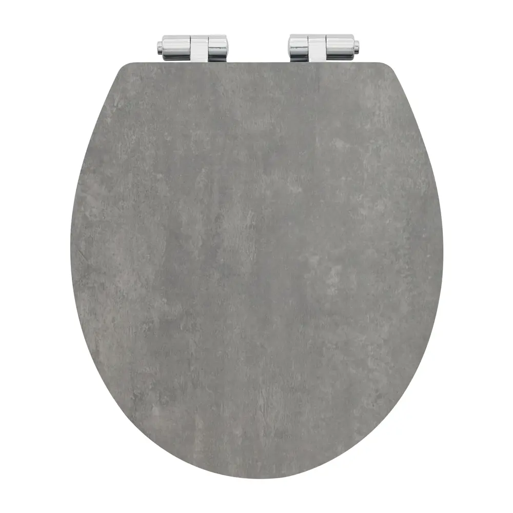 Сиденье для унитаза KONSENSA Терни с микролифтом цвет темный бетон STLM-2076334