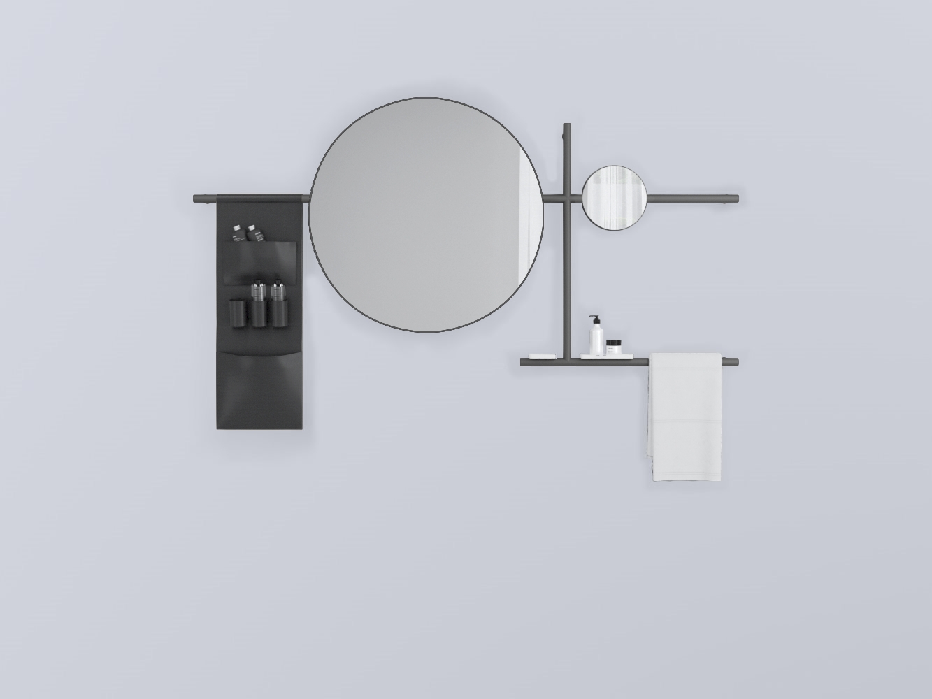SWSTT-CM+SWSPT-CM+SWSPI-CM+SWM10-BI+SWM20-BI+SWSCT-NE . круглый стали cielo Siwa Ceramica Cielo