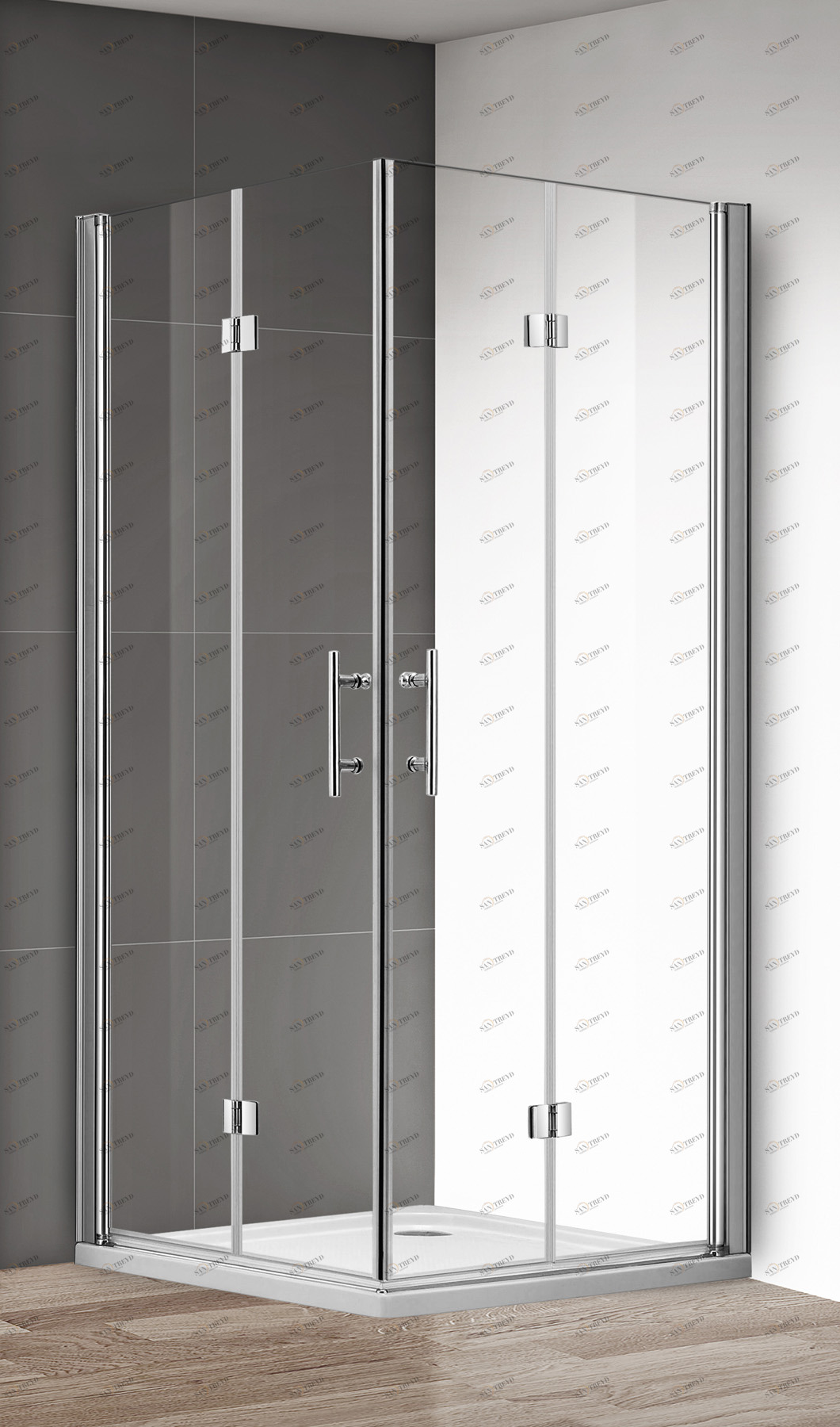 Душевой уголок CEZARES ECO-O-ASH-2-80/90-C-Cr