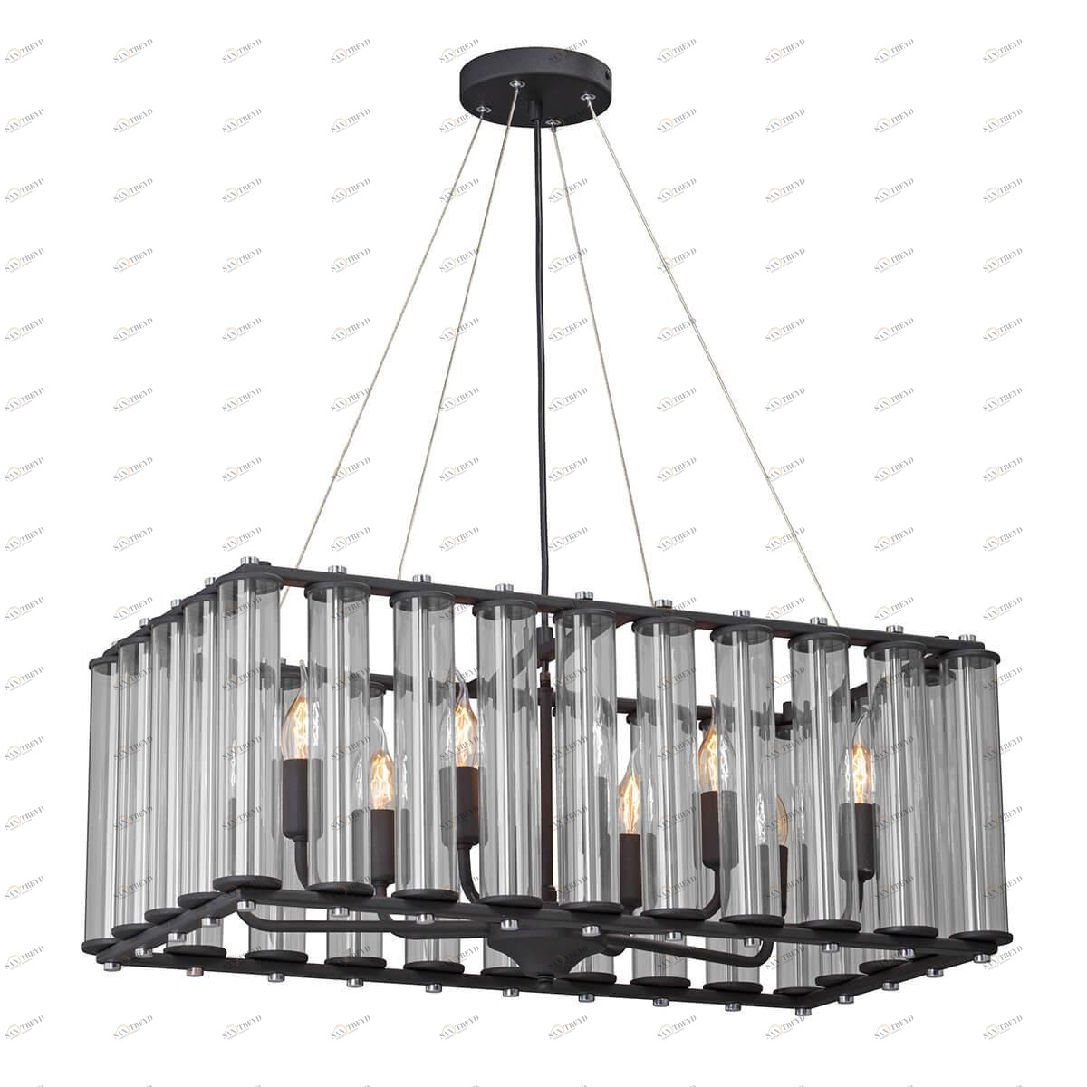 Подвесная люстра Vitaluce V5310-1/10 VITALUCE ДИЗАЙНЕРСКИЕ 328690 Черный 