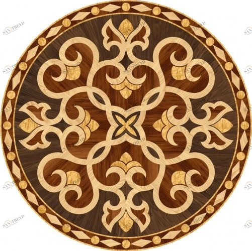 Художественный паркет Da Vinci Розетка 26-029 Орех американский Любая на выбор (Гладкая) х2000 мм 260090029