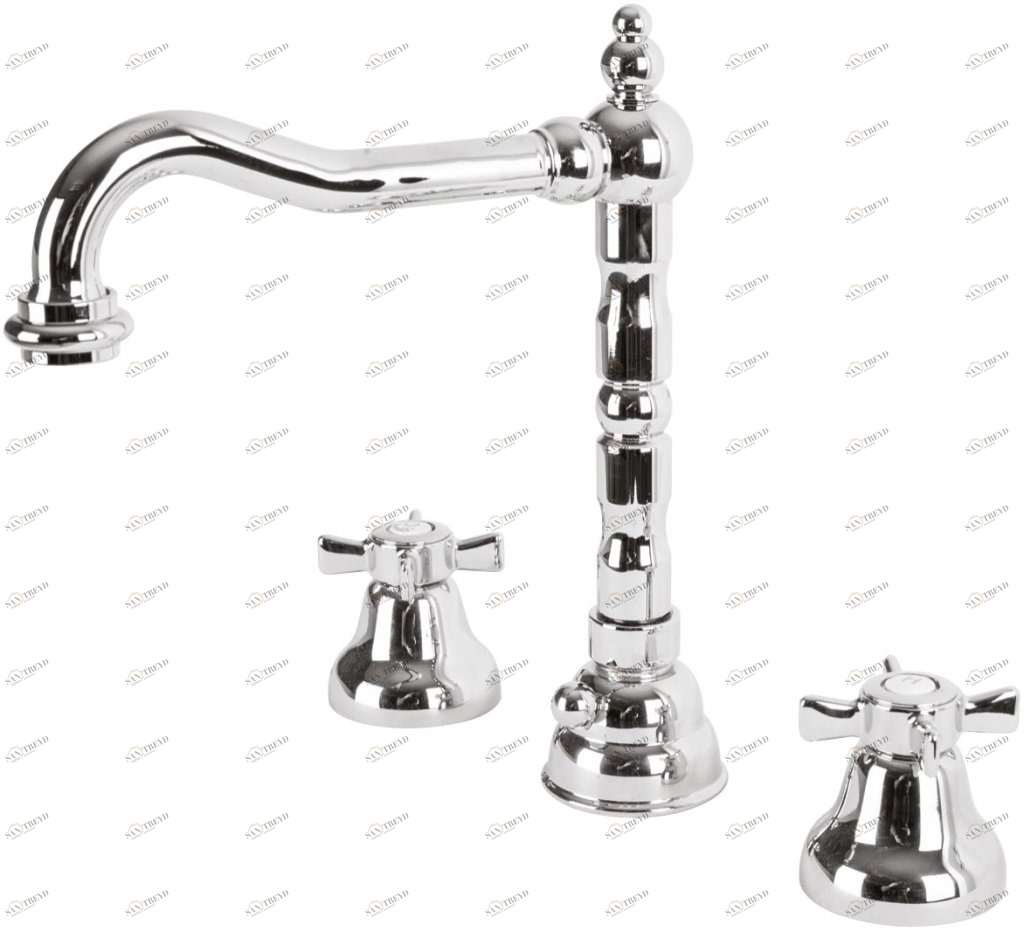 Смеситель для раковины на три отверстия CEZARES LORD-BLS2-01