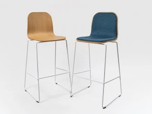 Liqui Contracts Барный стул на санках с подставкой для ног Jane