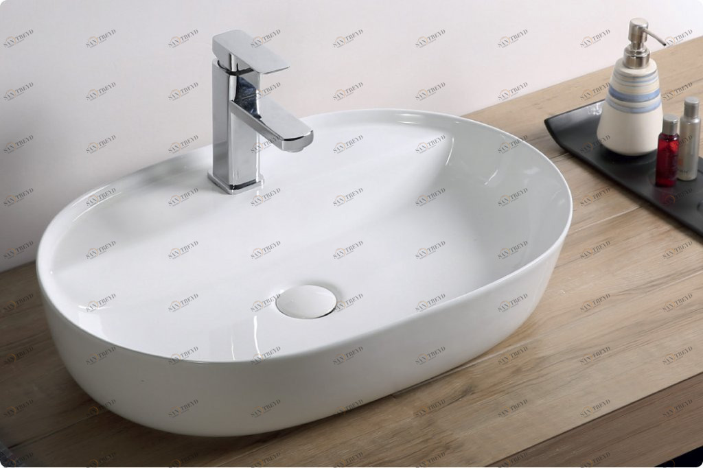 BB1346 Накладная раковина на столешницу  овальная BELBAGNO 