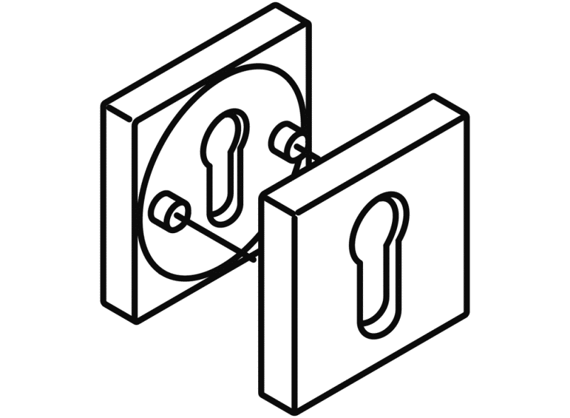 308XA розетка для ключей HEWI Serie 180 | Edelstahl  - Вид №5