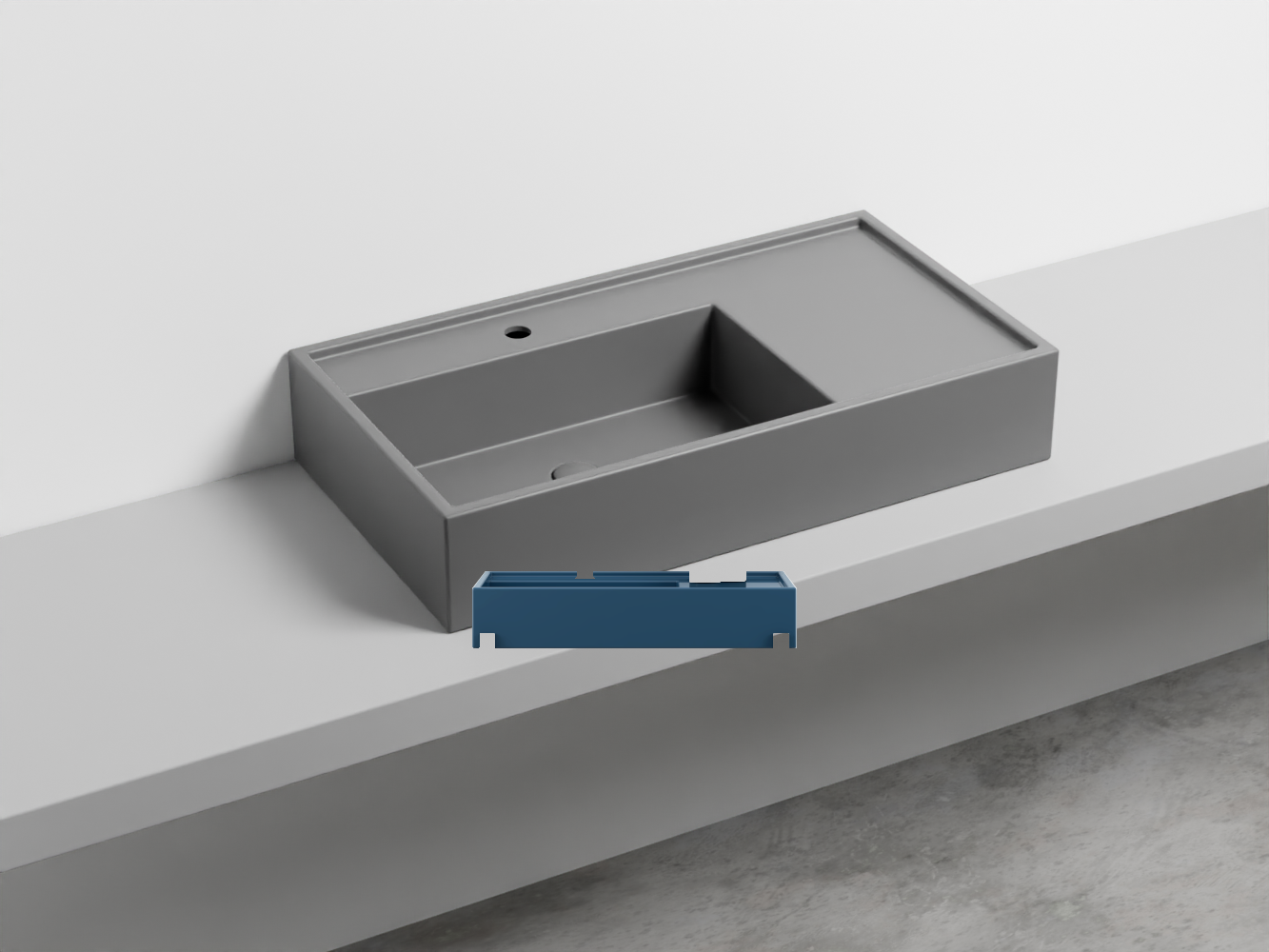 PNLA85-OL Керамическая раковина на одно отверстие 85 cielo Plinio Ceramica Cielo