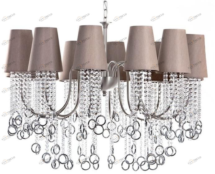 Aiardini Люстра прямого и отраженного света с кристаллами Nina sun-id-1365415