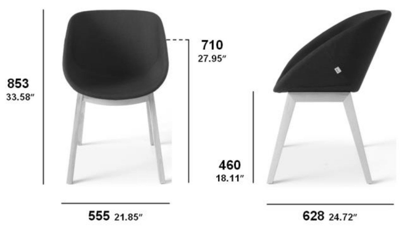 Мягкий стул из ткани SITIA HIBISCUS ARCH-00148342 - Вид №3