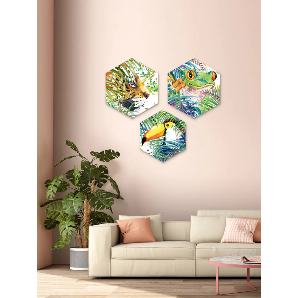 Картина на МДФ Амазония 45x52 см 3 шт 85336840 STLM-2054333 POSTERMARKET  - Вид №5