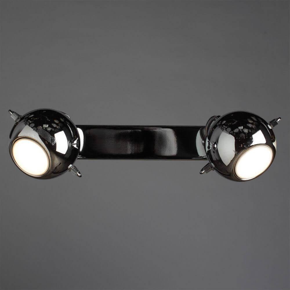 Спот настенный галогеновый на 2 лампы хром Arte Lamp 86 A9128AP-2CC ARTE LAMP 86 CHROME 00-3926289 Хром  - Вид №1