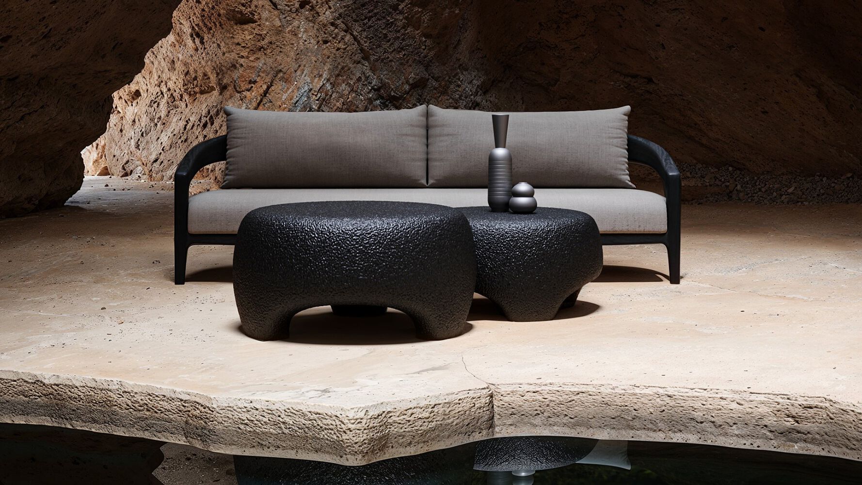 3-местный тканевый садовый диван SNOC Кит ARCH-00036784 - Вид №7