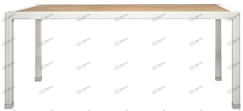 Il Giardino di Legno Прямоугольный садовый стол из синтетического волокна Fiji 4405