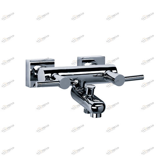 Смеситель для ванны/ душа ½“, без душевого гарнитура, настенный монтаж JOERGER Charleston Square 634.20.110.000