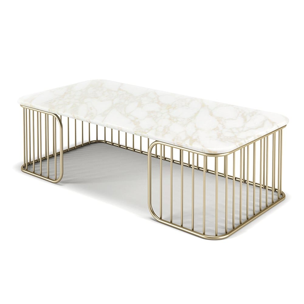 Прямоугольный мраморный журнальный столик Formitalia Чарльстон ARCH-00081896 - Вид №1