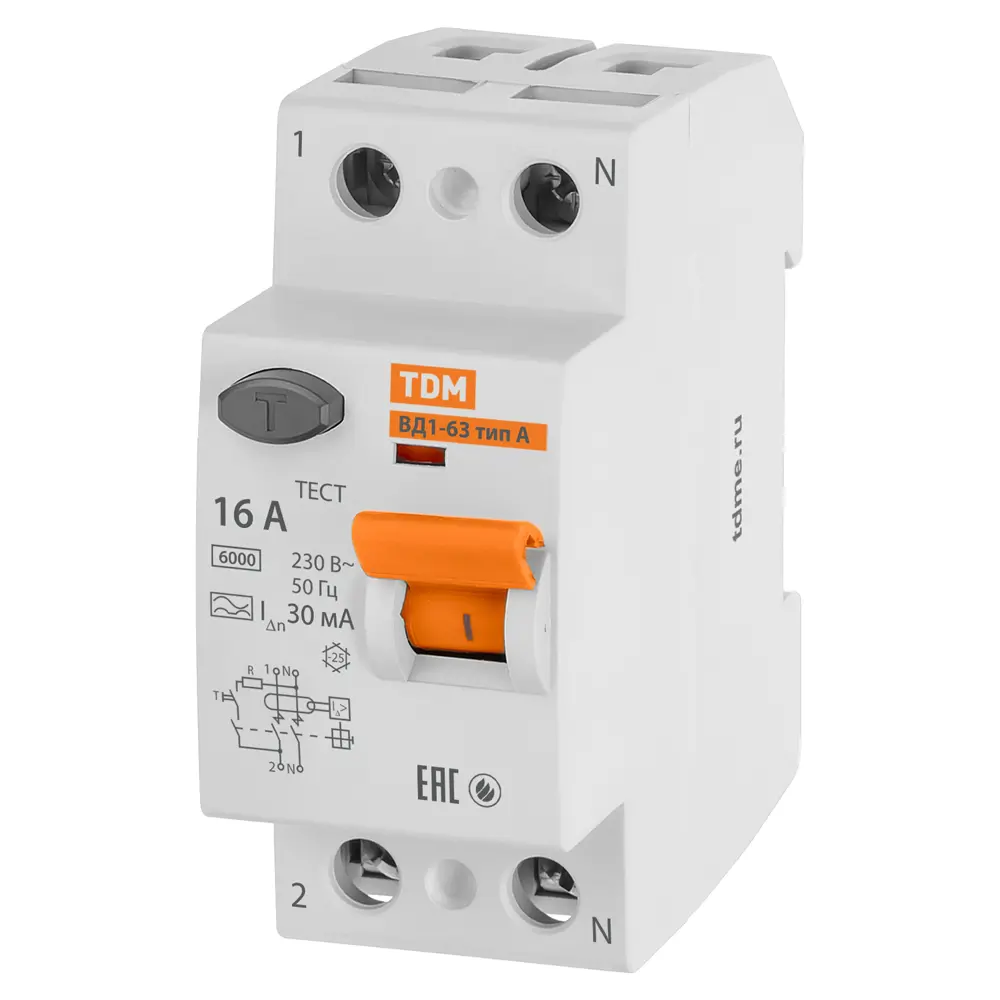 УЗО TDM Electric ВД1-63 - защита от поражения током и возгораний 89347154 STLM-1118417