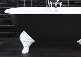 Gentry Home Bexley Cast iron bathtubs with feet Цветочный никель GH101550  - Вид №1