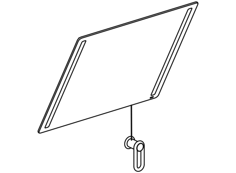 801.01.401 Зеркало со светодиодной подсветкой плюс HEWI Serie 477/801  - Вид №2