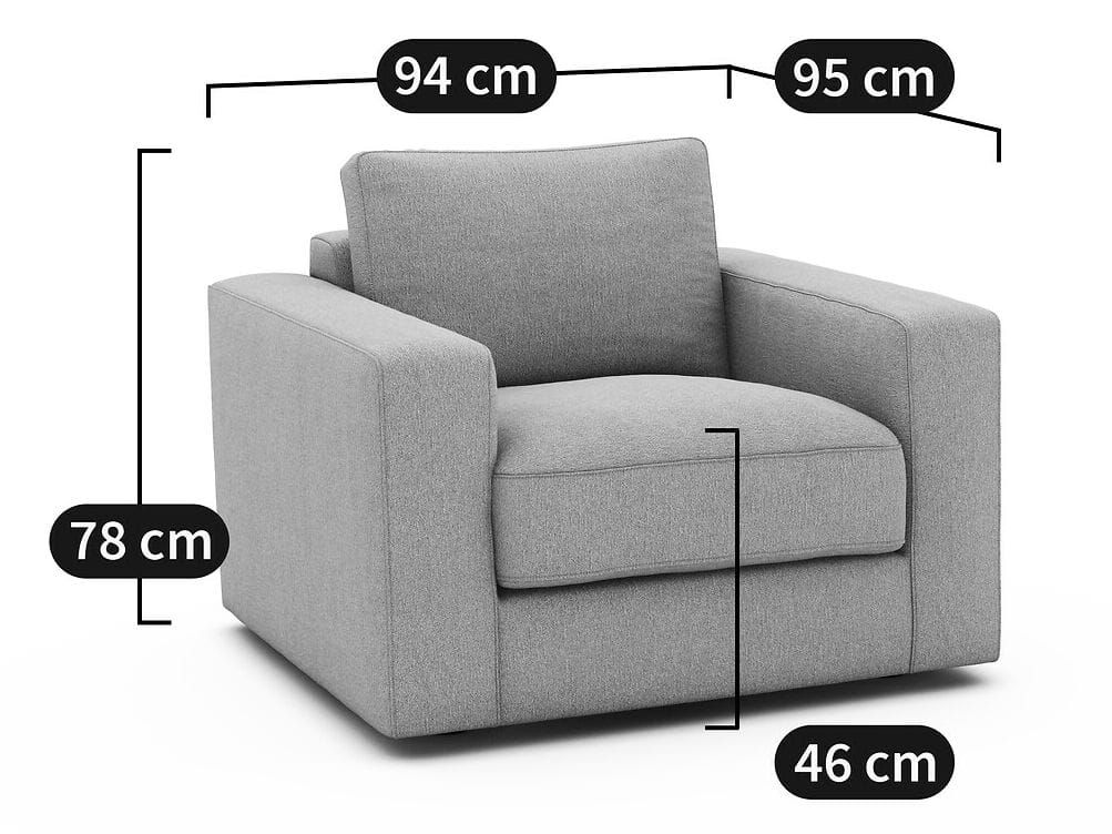 Тканевое кресло с подлокотниками AMPM Skander ARCH-00081391 - Вид №4