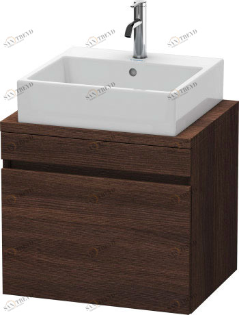 DS530005353 Тумбочка для компактной консоли DuraStyle #DS5300 600 x 478 мм Каштан темный, декор Duravit