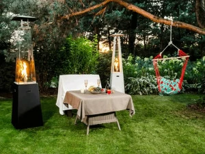 Kratki Отдельно стоящий уличный газовый камин из стали