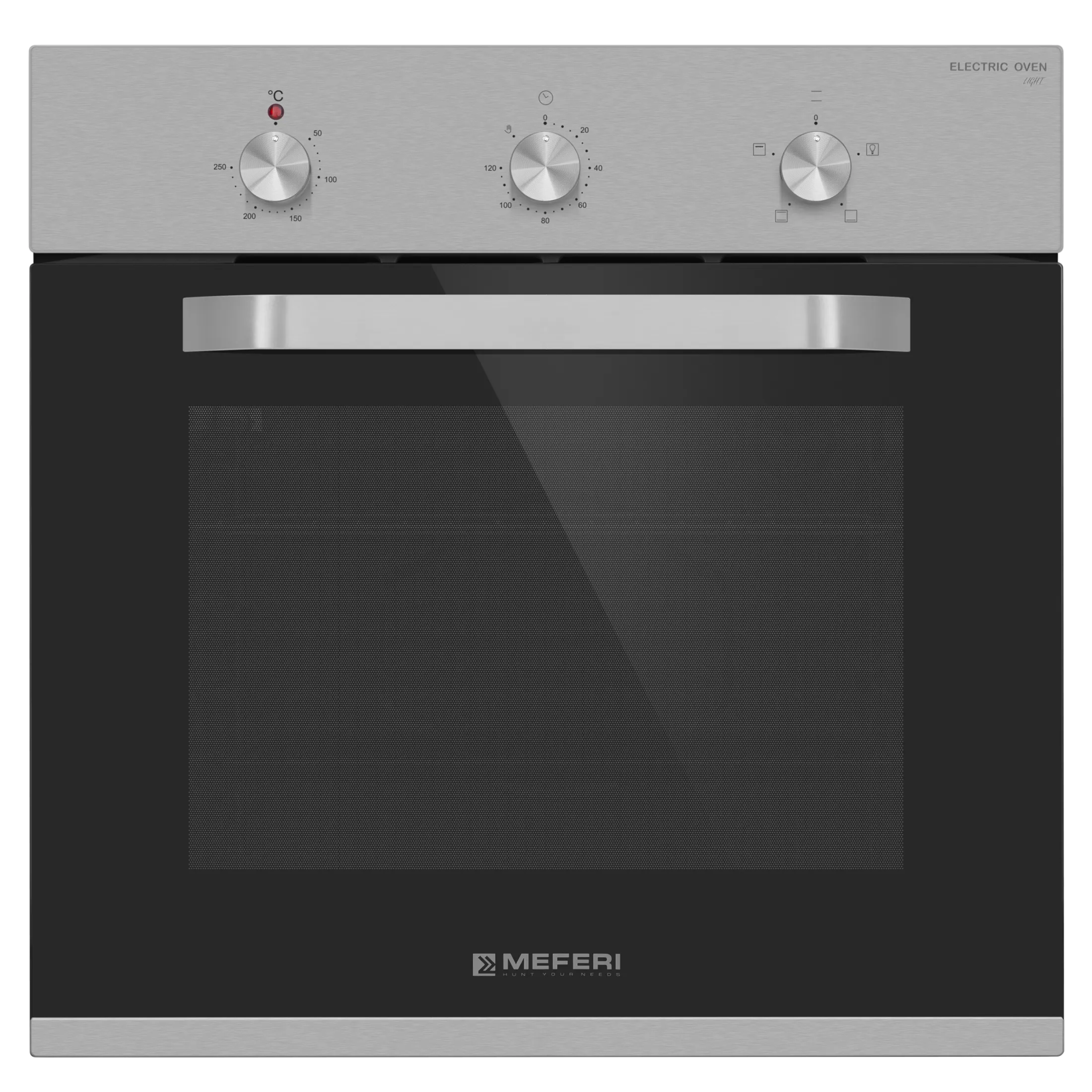 9168827 Электрический духовой шкаф Meferi MEO604IX LIGHT серебристый STDN-0025274