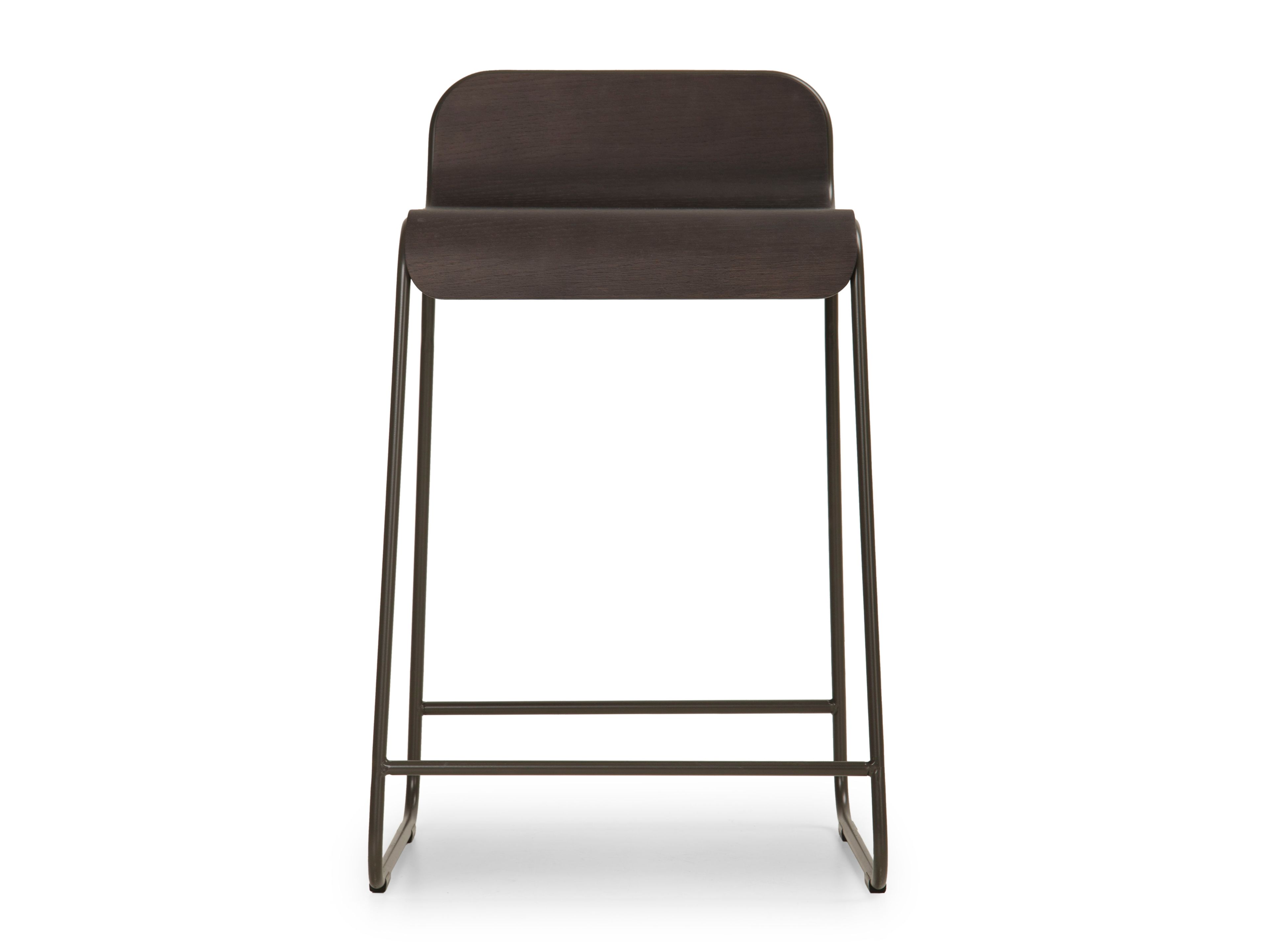 Стальной и деревянный табурет с подставкой для ног True Design Flow ARCH-00057643