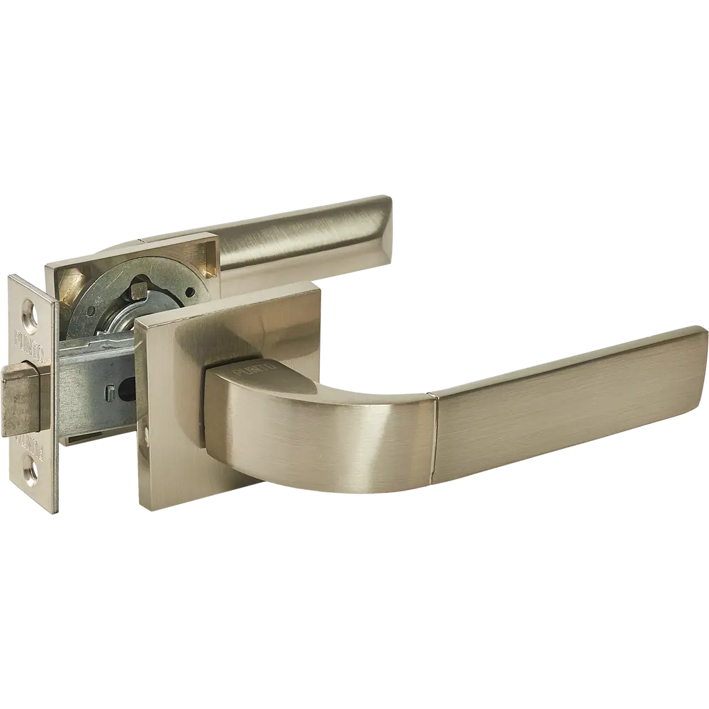 Дверные ручки Punto Trento без запирания комплект цвет никель STLM-2207696