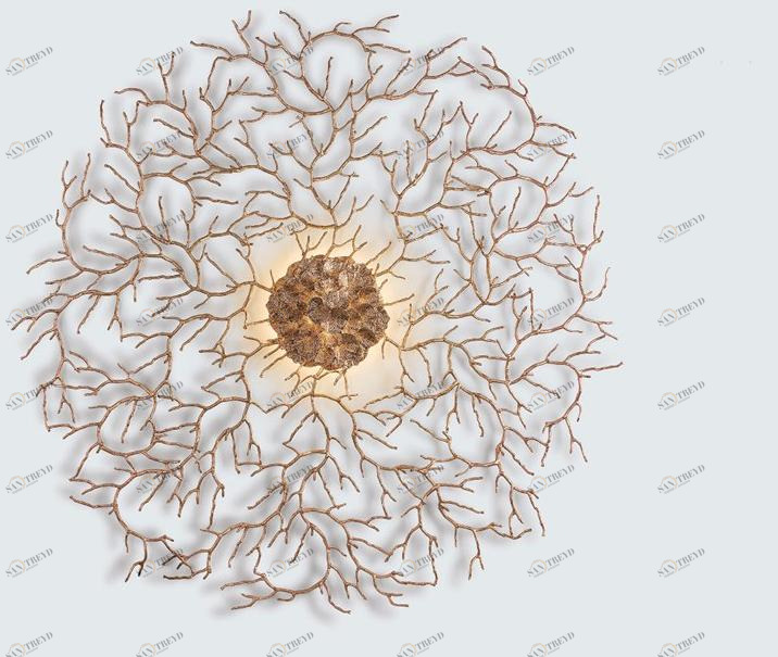 Serip Бра из бронзы ручной работы Coral Ap1485