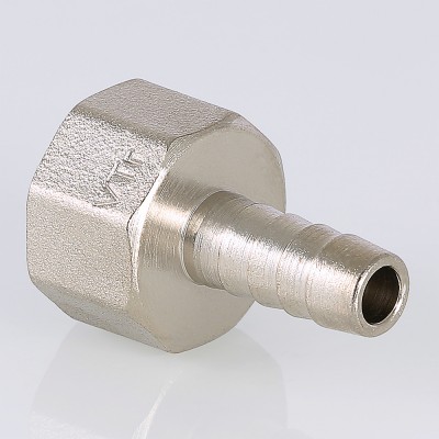 VTr.654.N.0410 Штуцер для шланга с внутренней резьбой Valtec 1/2" х 10 мм  - Вид №1