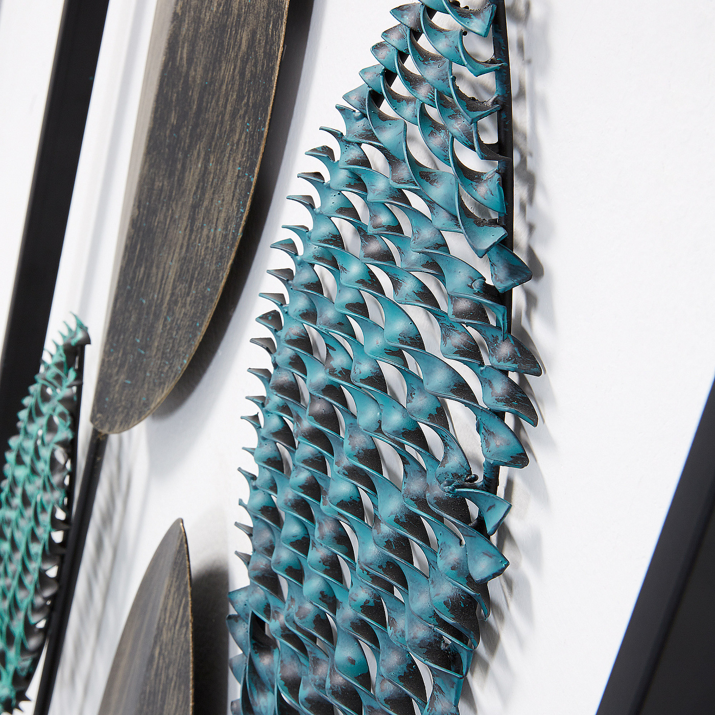 054591 Настенное панно Utopia металлическое La Forma Leaves  - Вид №2