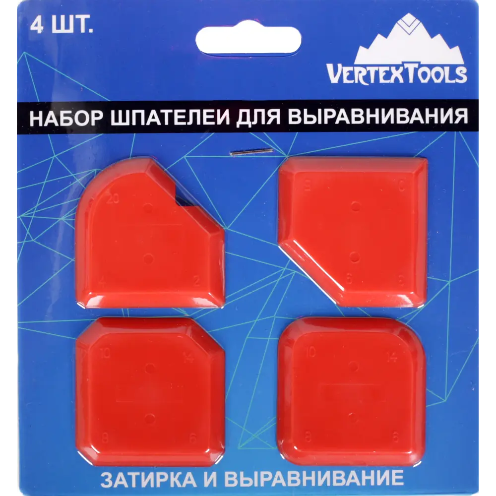 Набор шпателей VERTEXTOOLS для затирки плиточных швов 4 предмета 83659884 STLM-0043142 - Вид №5