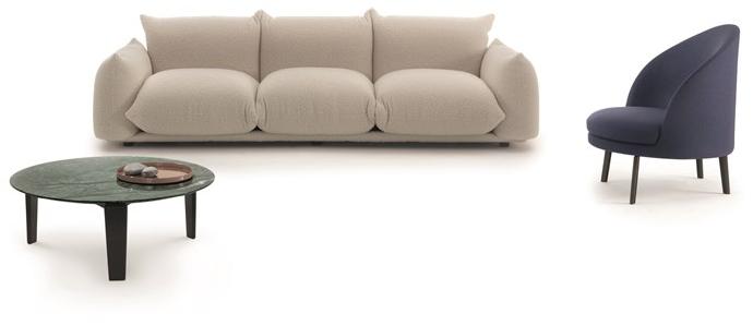 arflex Мягкий 3-х местный диван из ткани Marenco sun-id-1467905 - Вид №2