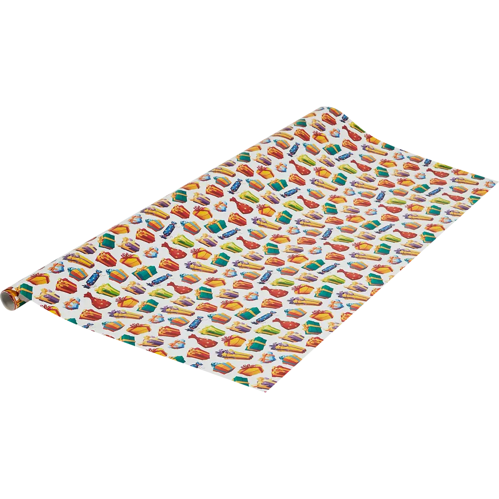 Упаковочная бумага «Подарочки» 70 см Симфония STLM-2077902 - Вид №1