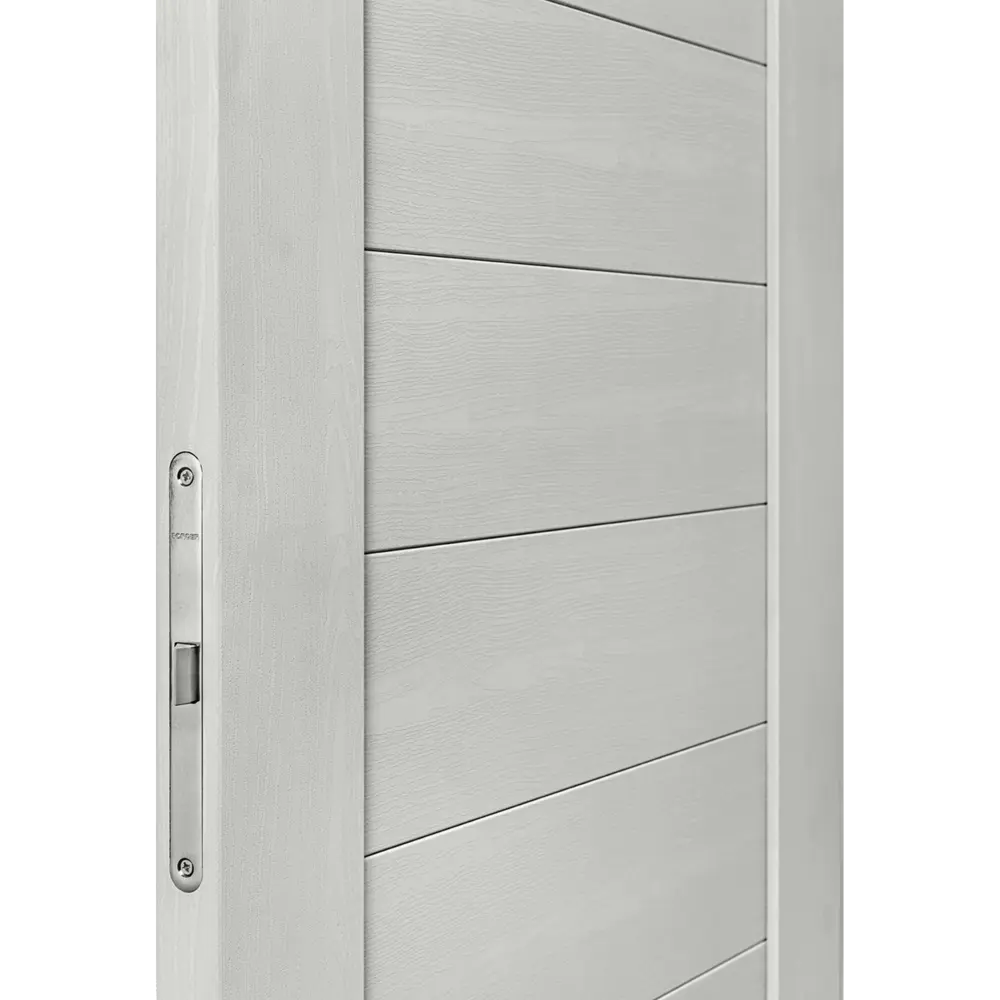 Дверь межкомнатная глухая Аккорд 90x200 см Hardflex цвет серый с замком и петлями 89407888 STLM-2038689 PORTIKA  - Вид №3