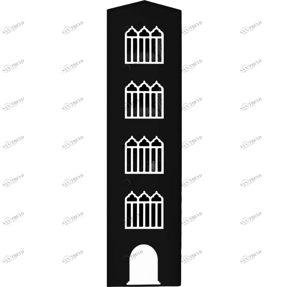 Шкаф детский однодверный правый "Венеция XL" МАНДАРИН ВЕНЕЦИЯ 178658 Черный Santreyd