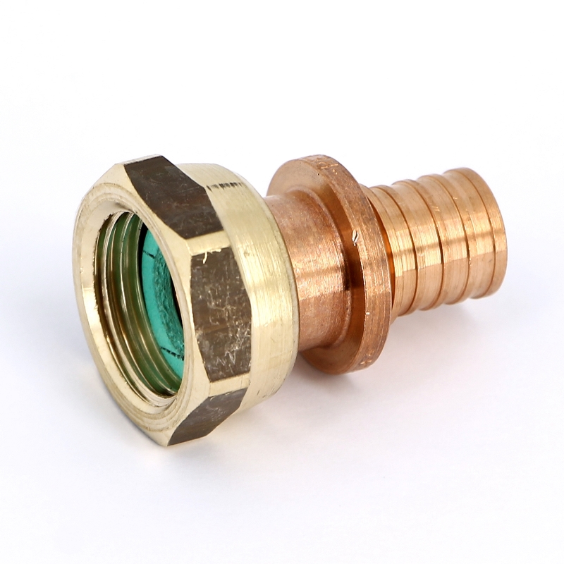 Муфта надвижная Rehau В 16х1/2" RX+ бронза с накидной гайкой 456335 - Вид №1