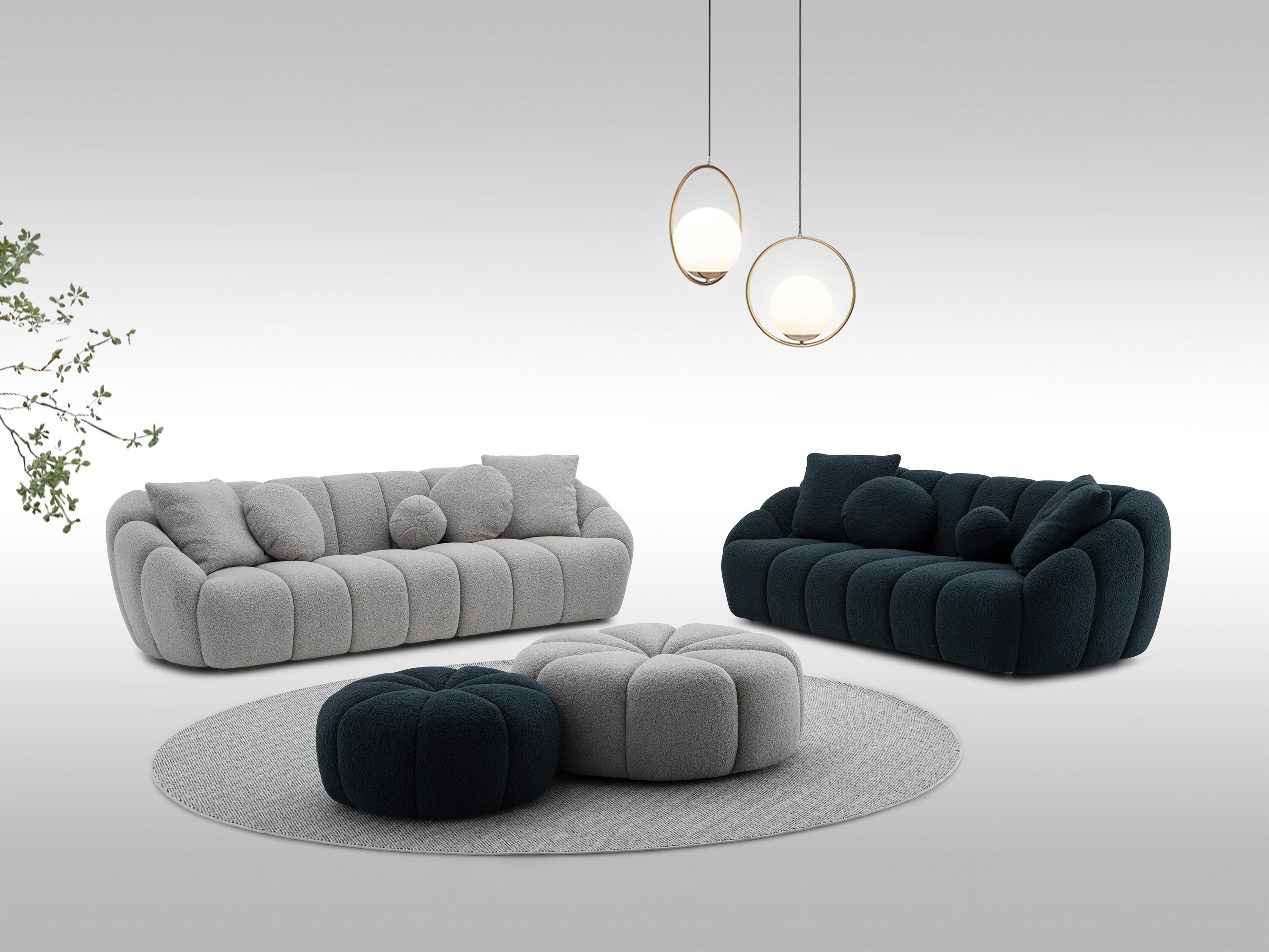 Ткань линейный диван CAMPO DE' FIORI CL383 ARCH-00005792 - Вид №2