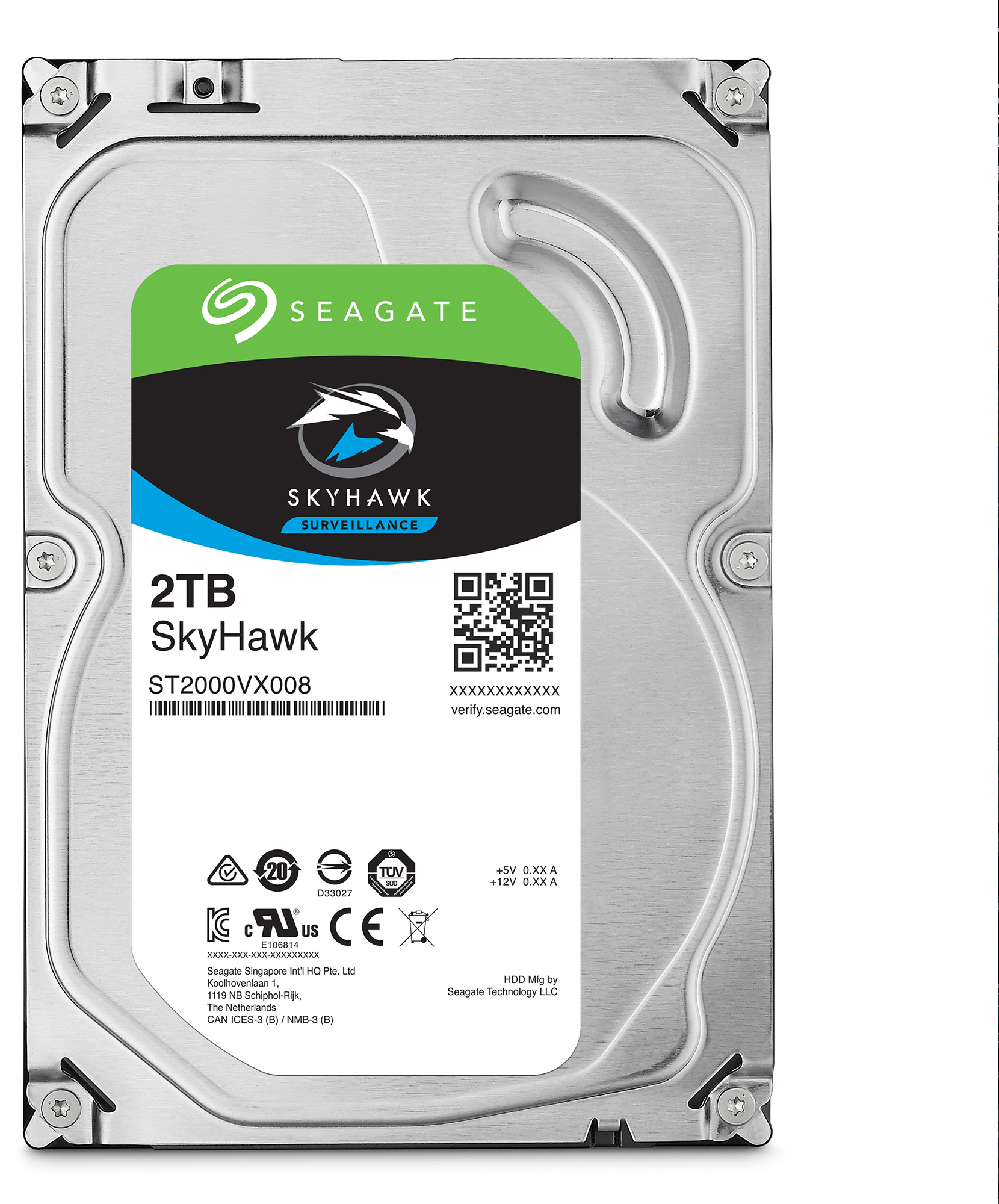 ST2000VX008 Hdd sata 2tb skyhawk surveillance hdd 64mb Seagate Santreyd  - Вид №1