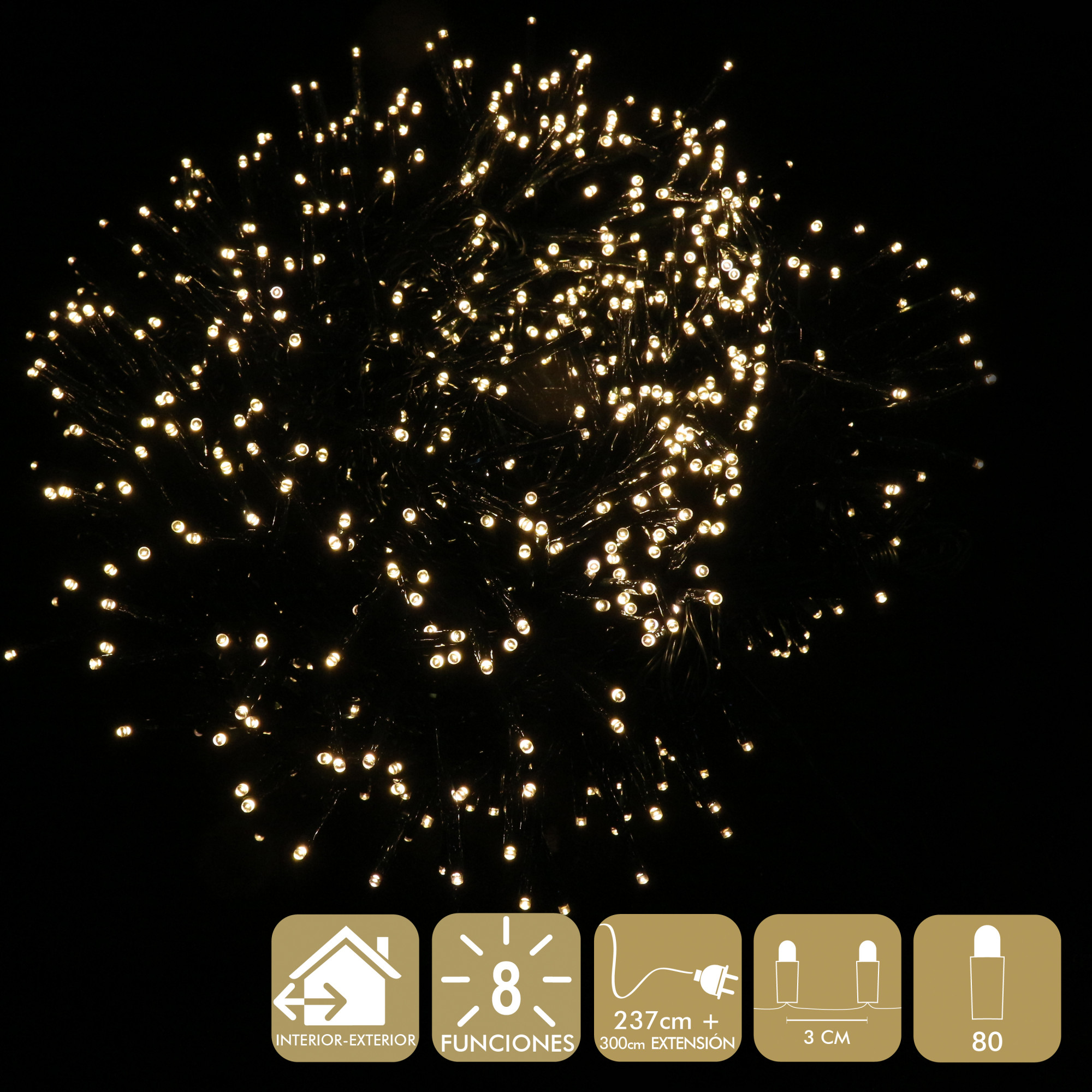 DZ-110-157 ГИРЛЯНДА 80 LED (220V) TO4ROOMS 