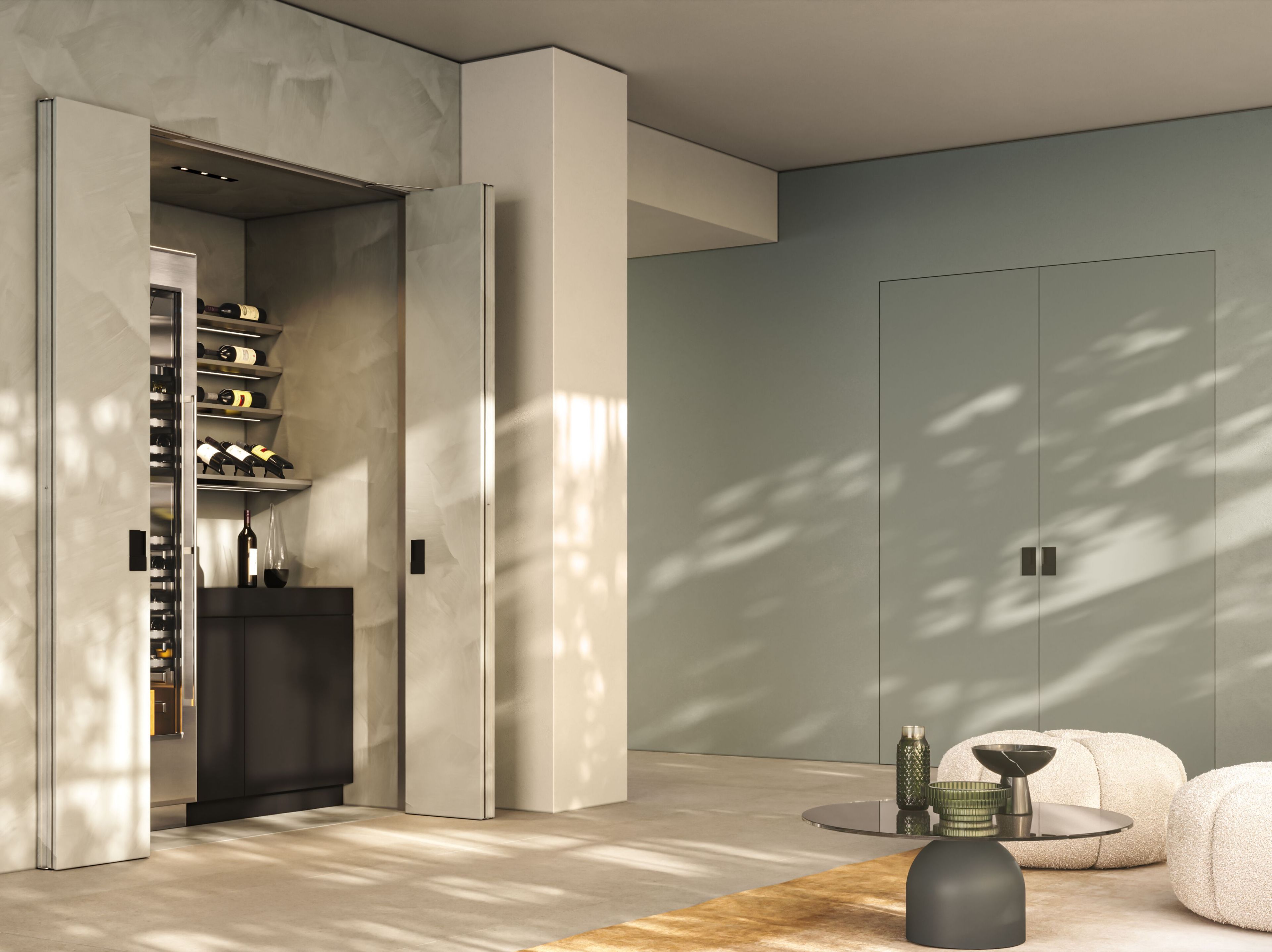 Деревянная книга стены заподлицо двери FERREROLEGNO ноль ARCH-00077547 - Вид №1