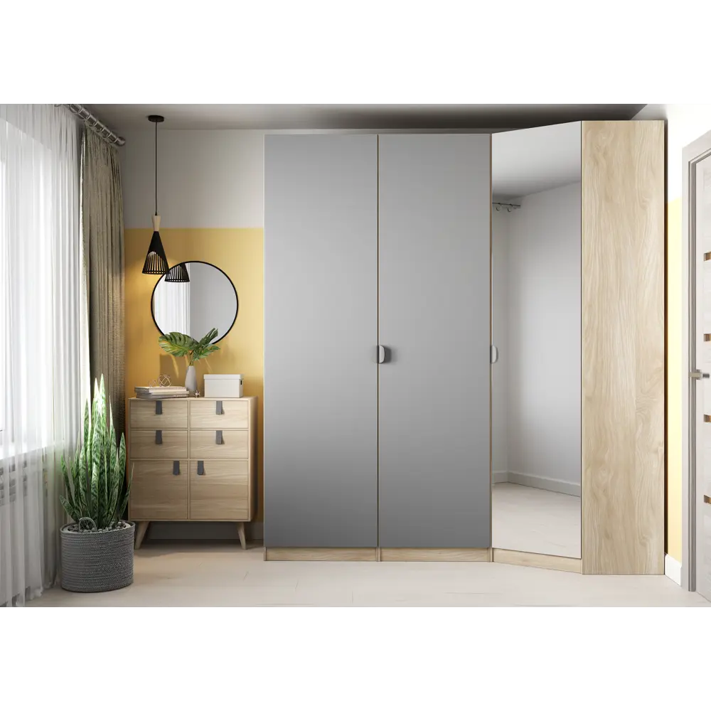 Полка угловая для шкафа Лион 83.8x83.8 см ЛДСП цвет дуб сонома 2 шт 18662934 STLM-2065758 Santreyd  - Вид №7