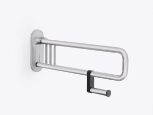 Стальная откидная ручка для ванной комнаты с держателем рулона